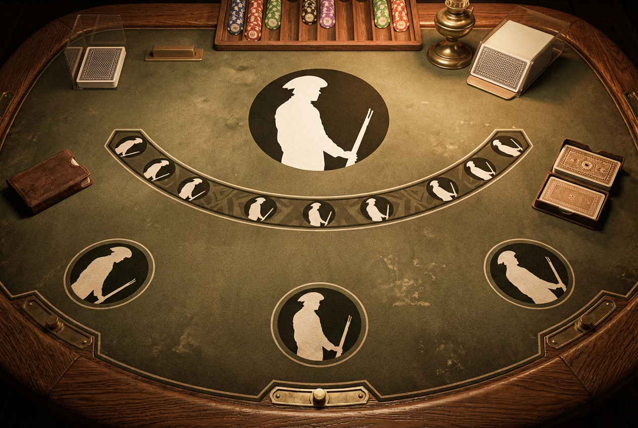 LBRTY custom blackjack table