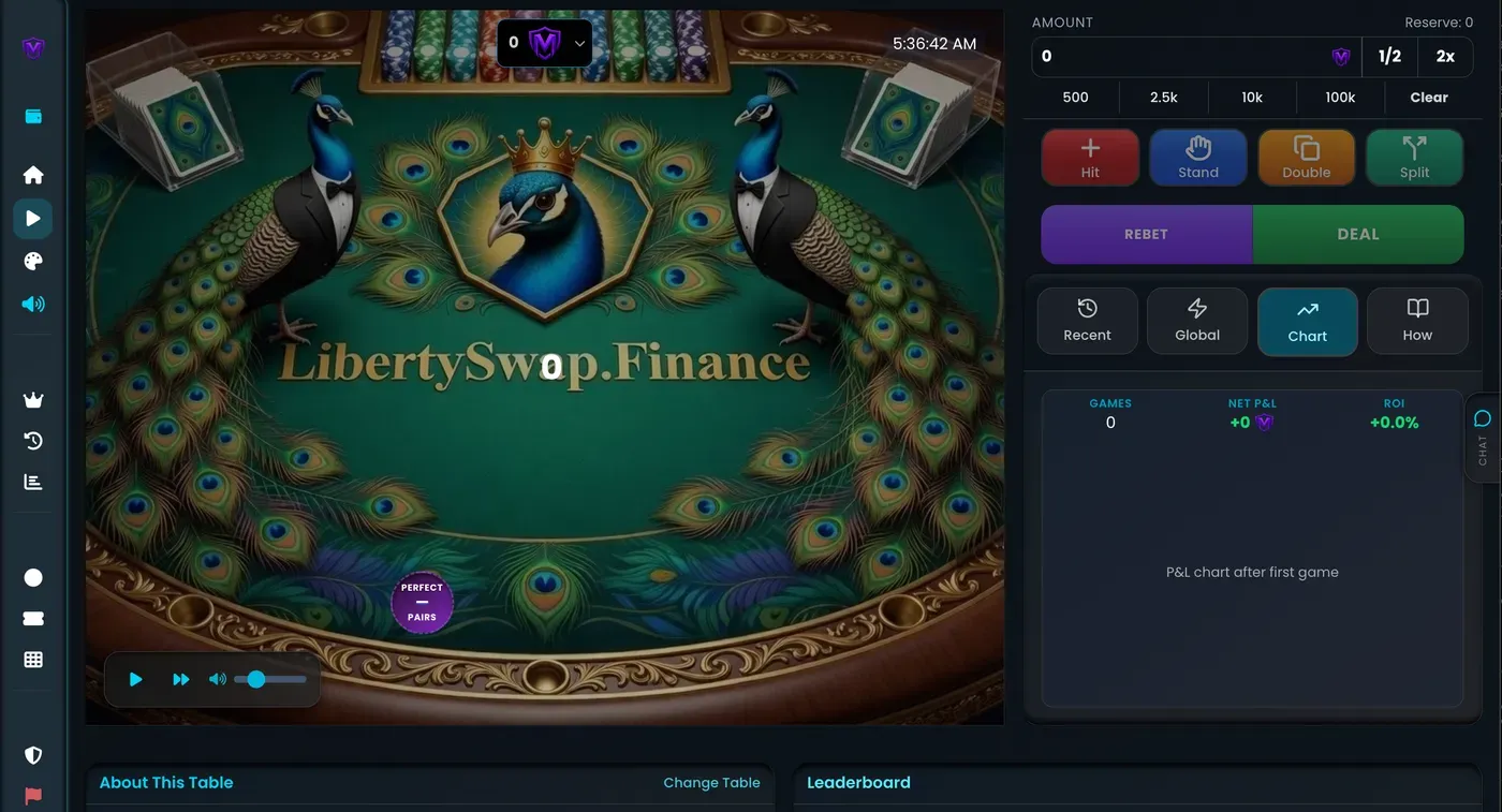 LibertySwap page view